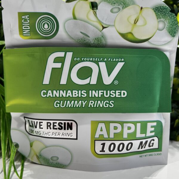 FLAV RINGS- 1000 MG- INDICA- APPLE