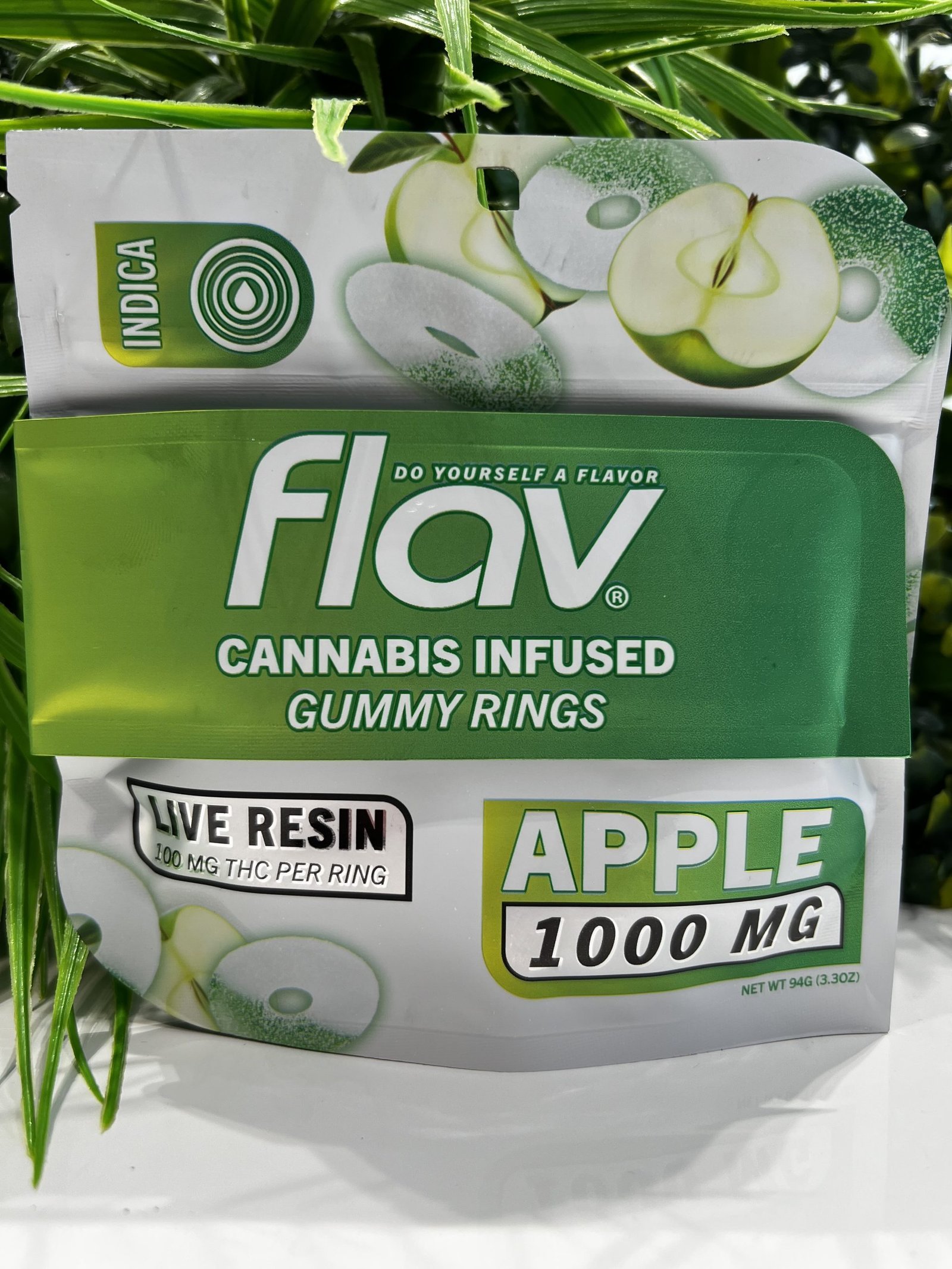FLAV RINGS- 1000 MG- INDICA- APPLE