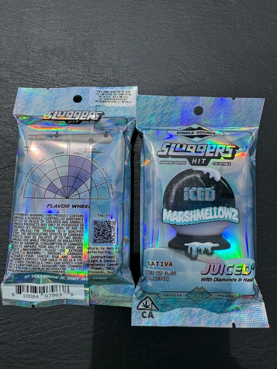 SLUGGERS X COOKIES- INFUSED JOINTS 5PCK- ICED MARSHMELLOWZ