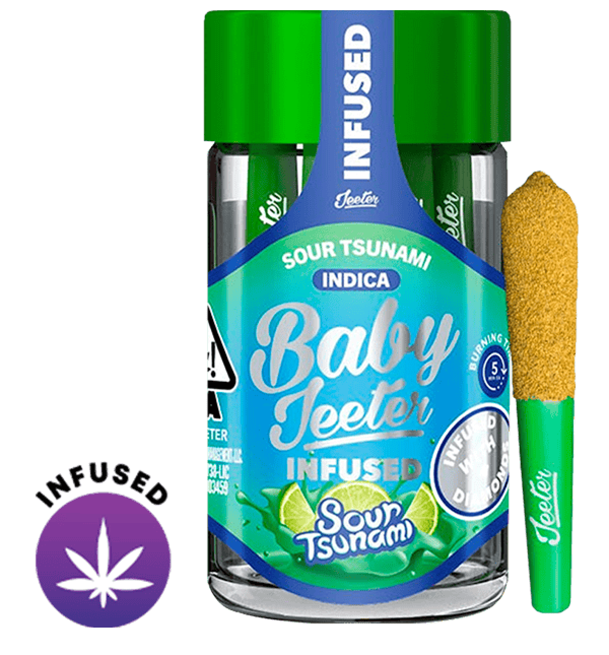 BABY JEETER INFUSED PRE-ROLLS- SOUR TSUNAMI