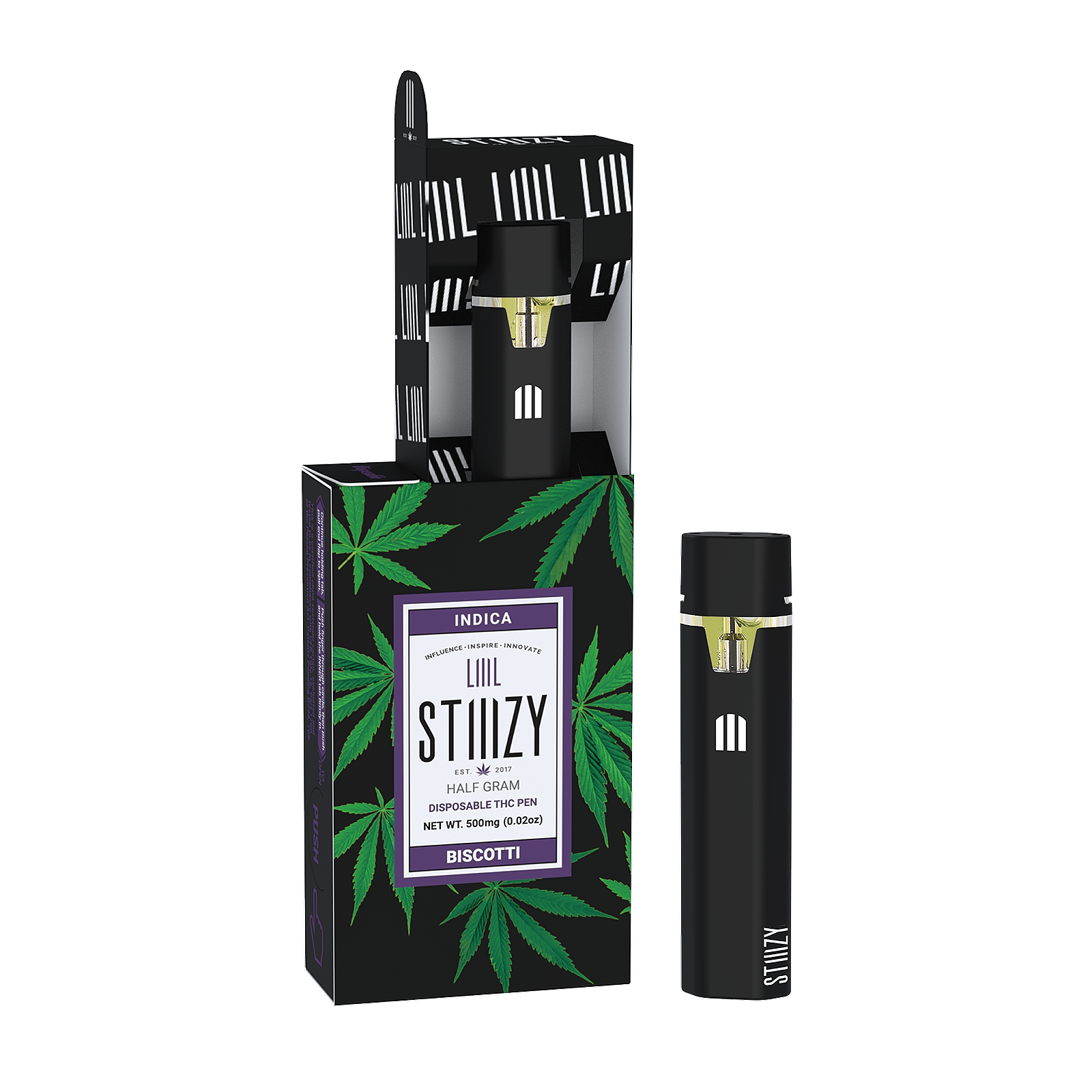 STIIIZY DISPOSABLE- HALF GRAM- BISCOTTI