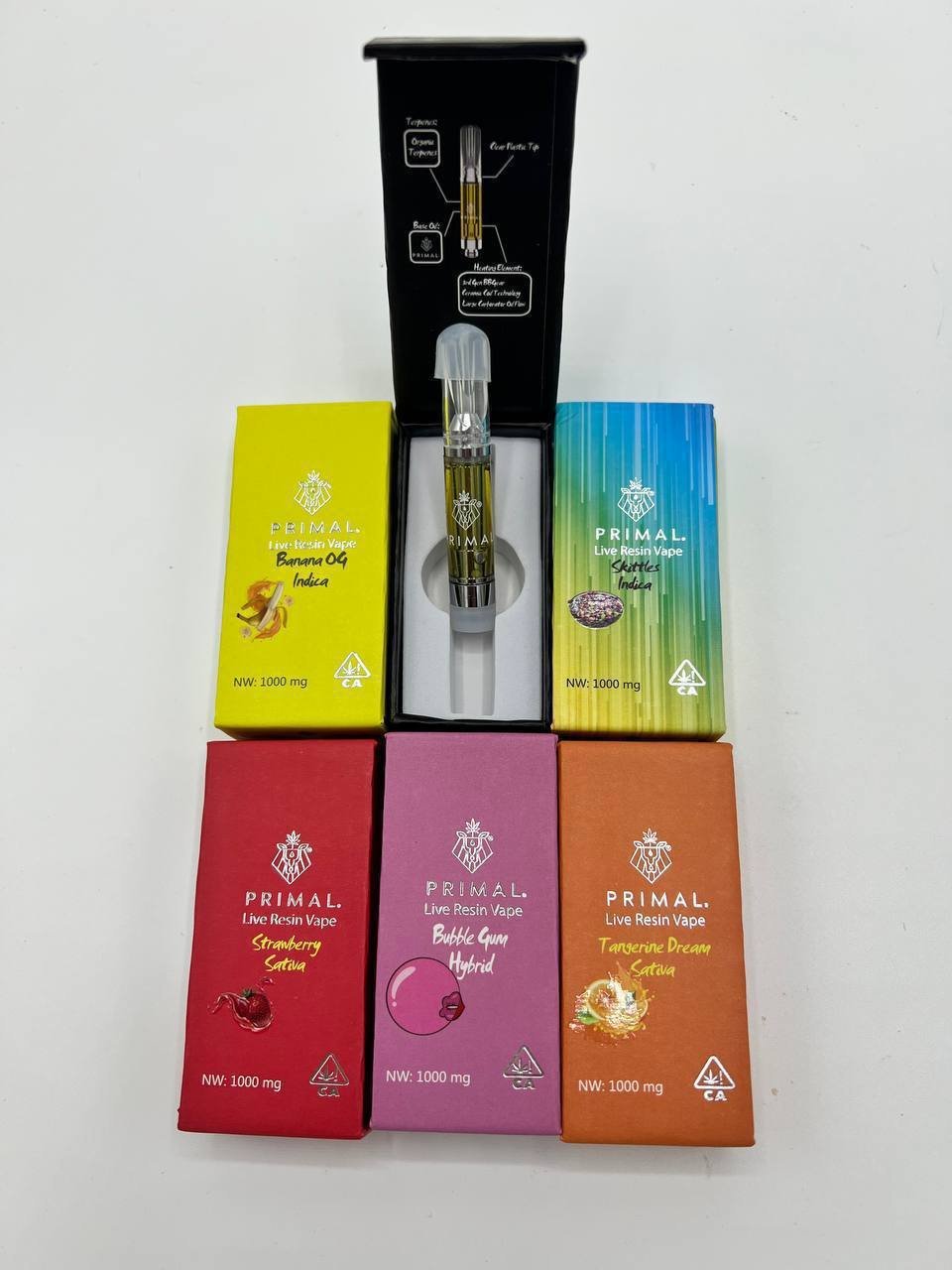 PRIMAL LIVE RESIN CARTS 1G VAPE PEN