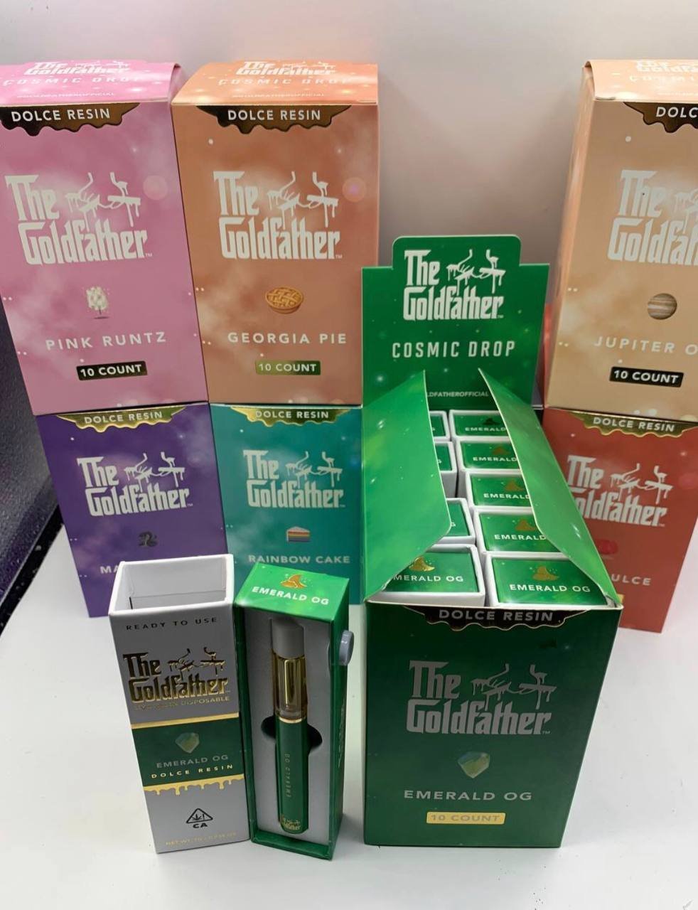 Gold Father Glass Disposable vape