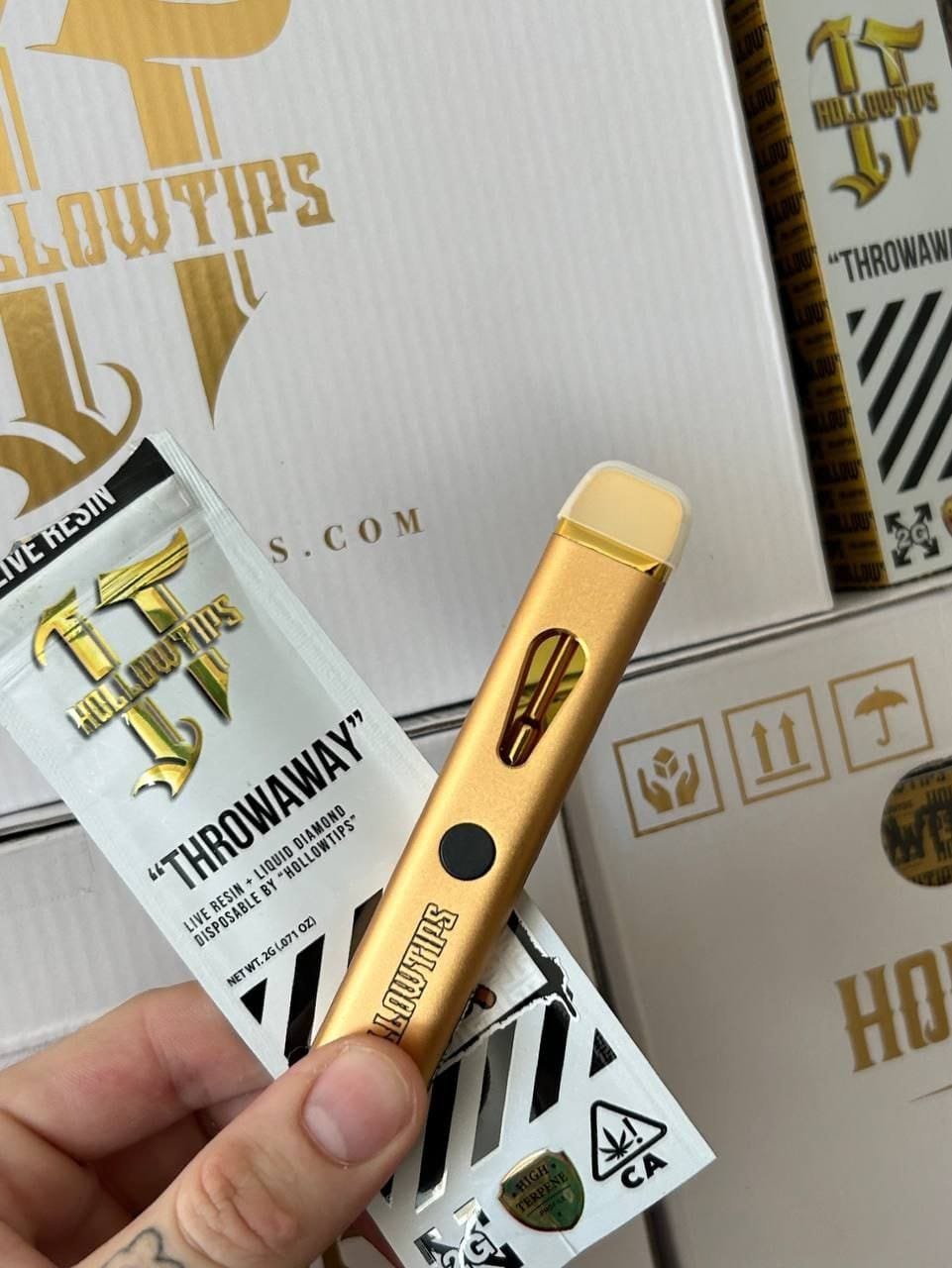 Hollowtips Throwaway Live Resin, liquid diamonds Disposable