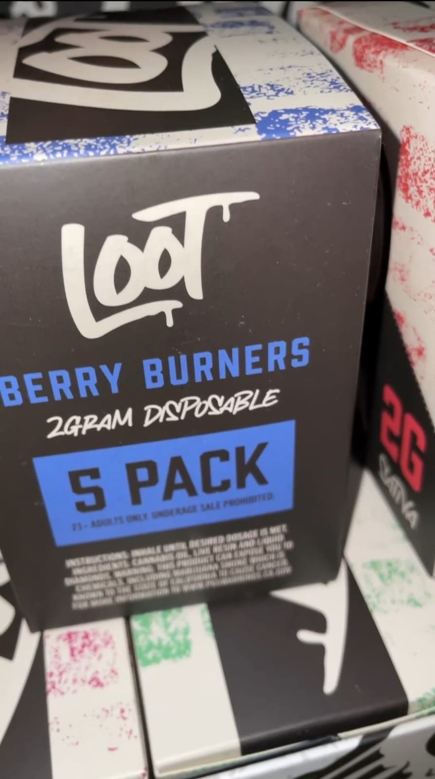Loot 2G liquid shatter diamonds disposable