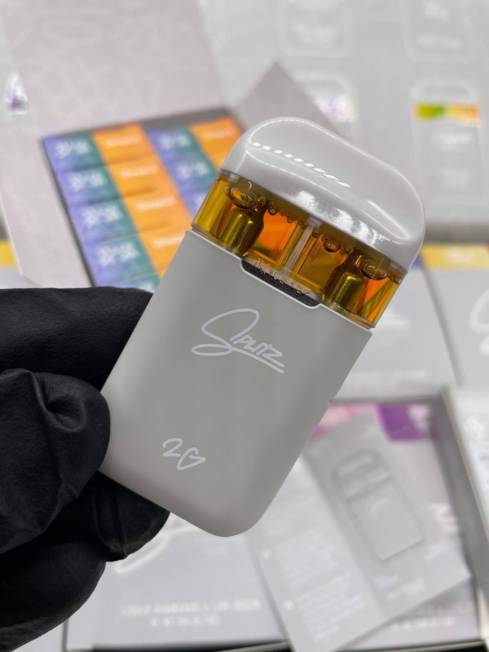 Splitz 2G Disposable Live resin x Liquid Diamonds vape Dual Switch flavors