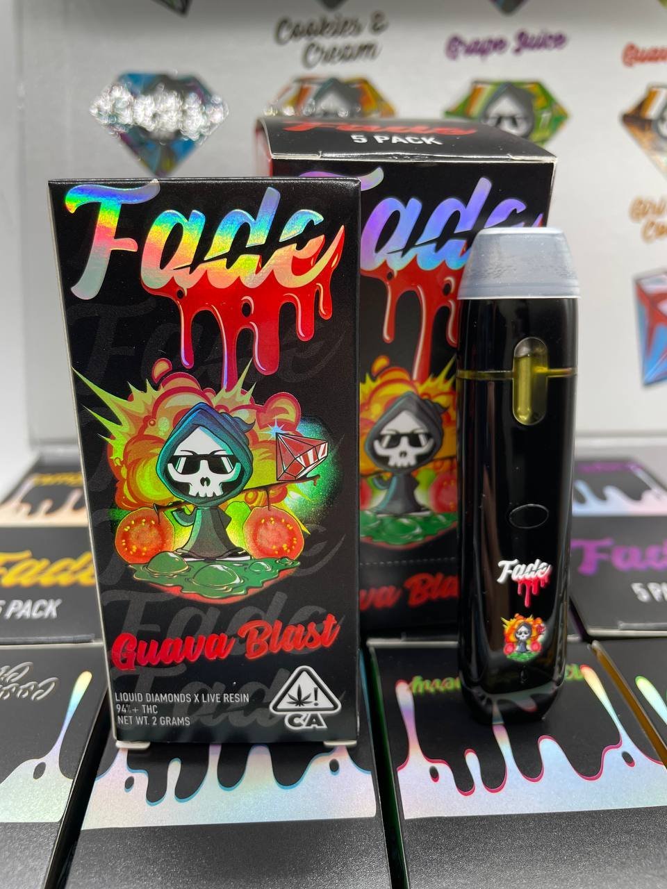 Fade 2G Disposable Live resin x Liquid Diamonds vape